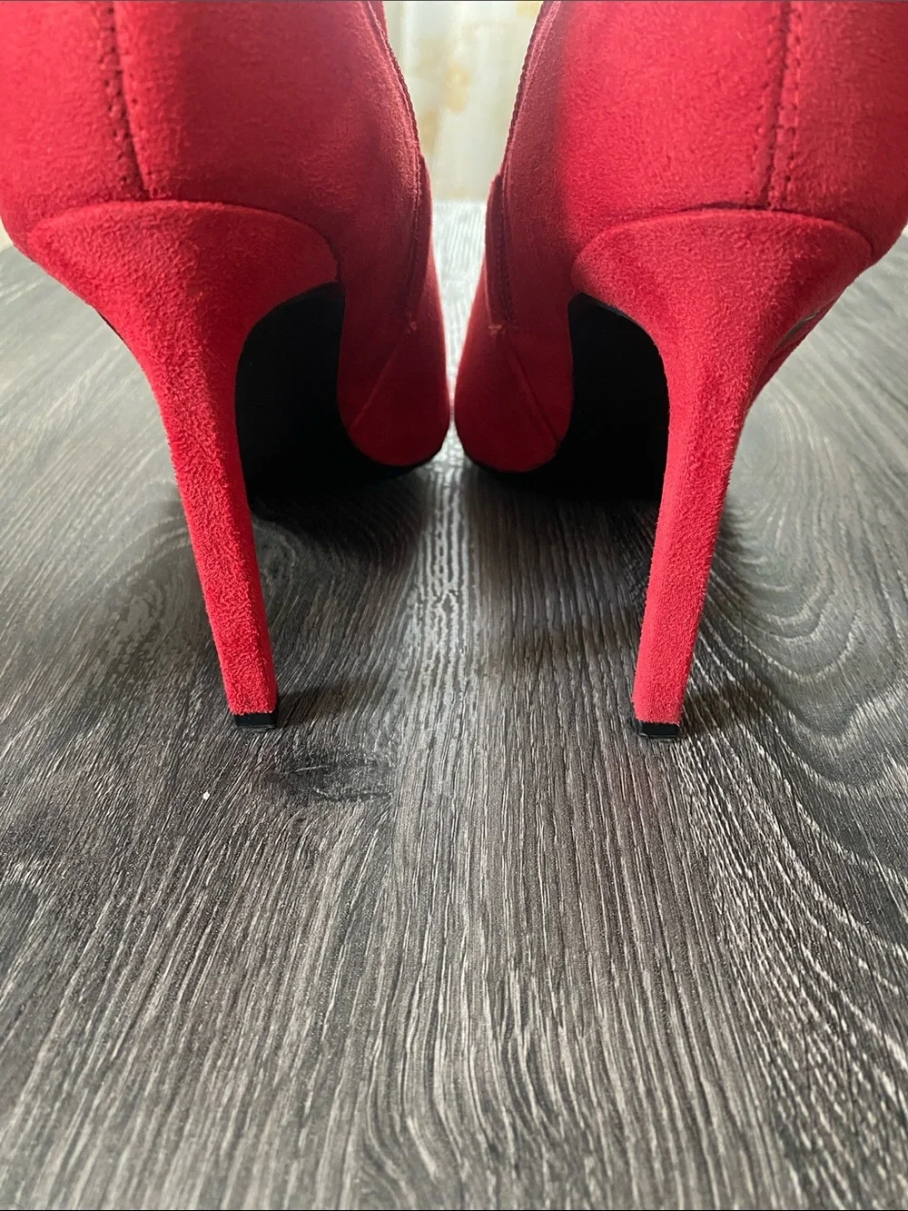Nine West Red Over-the-Knee Stiletto Boots